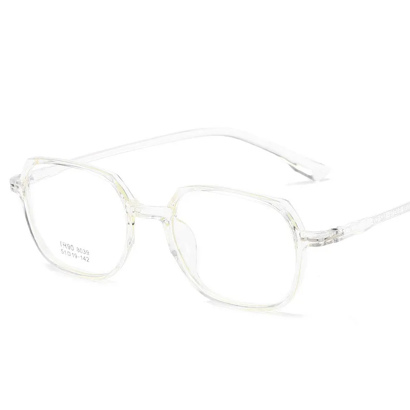 Imwete, винтажные прозрачные очки, оправа для мужчин и женщин, TR90, оптические очки для глаз, оправа, прозрачные линзы, очки, черные, розовые, серые - Цвет оправы: Clear