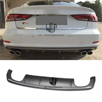 

A3 Sline S3 High Quality ABS Auto Rear Lip Diffuser Car Styling For Audi A3 Sline S3 Sedan 4 door Car Body Kit 2013-UP