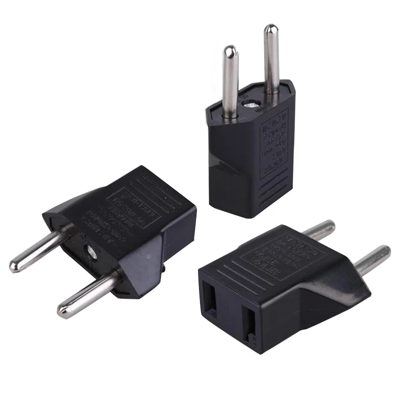 1 PCS Portable Travel Converter 2 Pin Power Socket Plug Adapter EU To USA European Charger Sockets Electric Supply | Обустройство