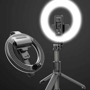 

2020 NEW Selfie Ring Light Wireless Bluetooth Selfie Stick Mini Tripod Handheld Extendable Selfie Stick With Remote Dropship