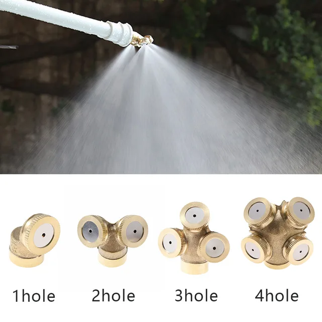 1/2 "Május Fúvóka Sárgaréz Porlasztó Permetező Tömlő Csatlakozó Víz Sprinklerek Fejek Állítható Kerti Öntözés M - Image 3