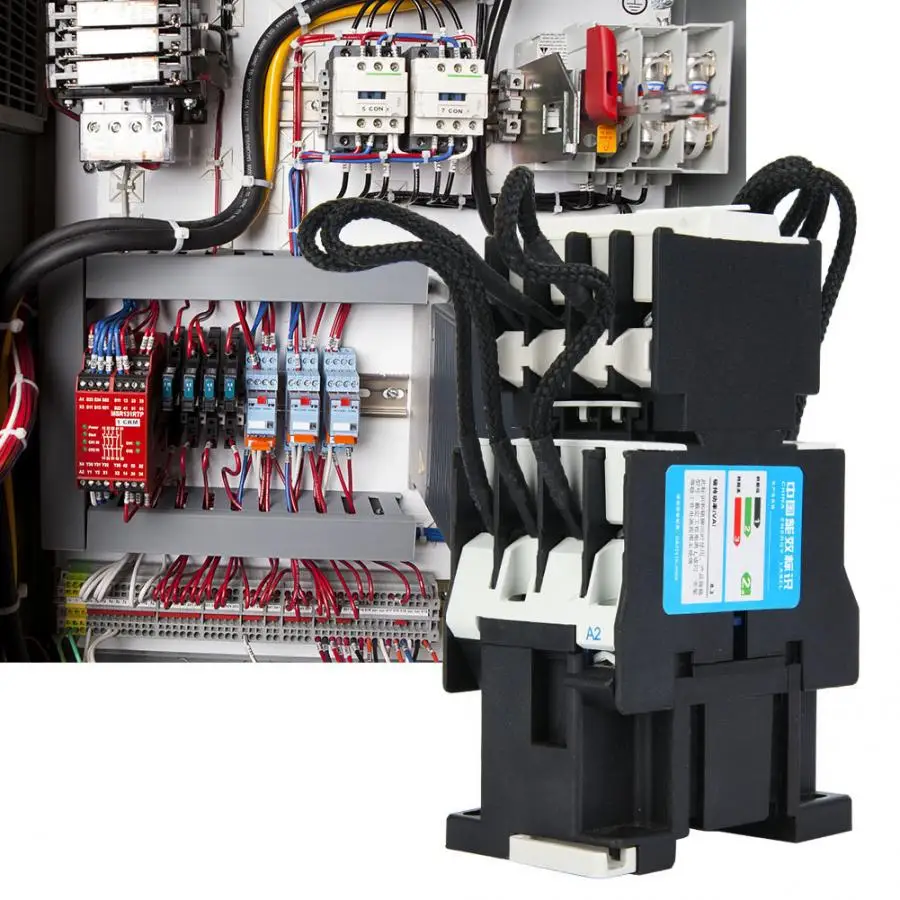 

CJ19-25/11 AC Contactor Switching Capacitor Contactor AC380V 25A 1 NO 1 NC Flame Retardant Contactor Electrical Equipment