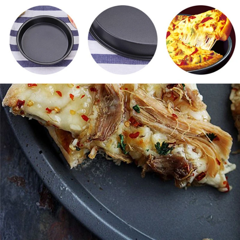 6-7-8-inch-Premium-Non-Stick-Pizza-Pan-Bakeware-Carbon-Steel-Pizza-Plate-Round-Deep