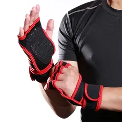 Перчатки с половинными пальцами для занятий спортом в помещении фитнес тяжелая атлетика давление противоскользящие для верховой езды