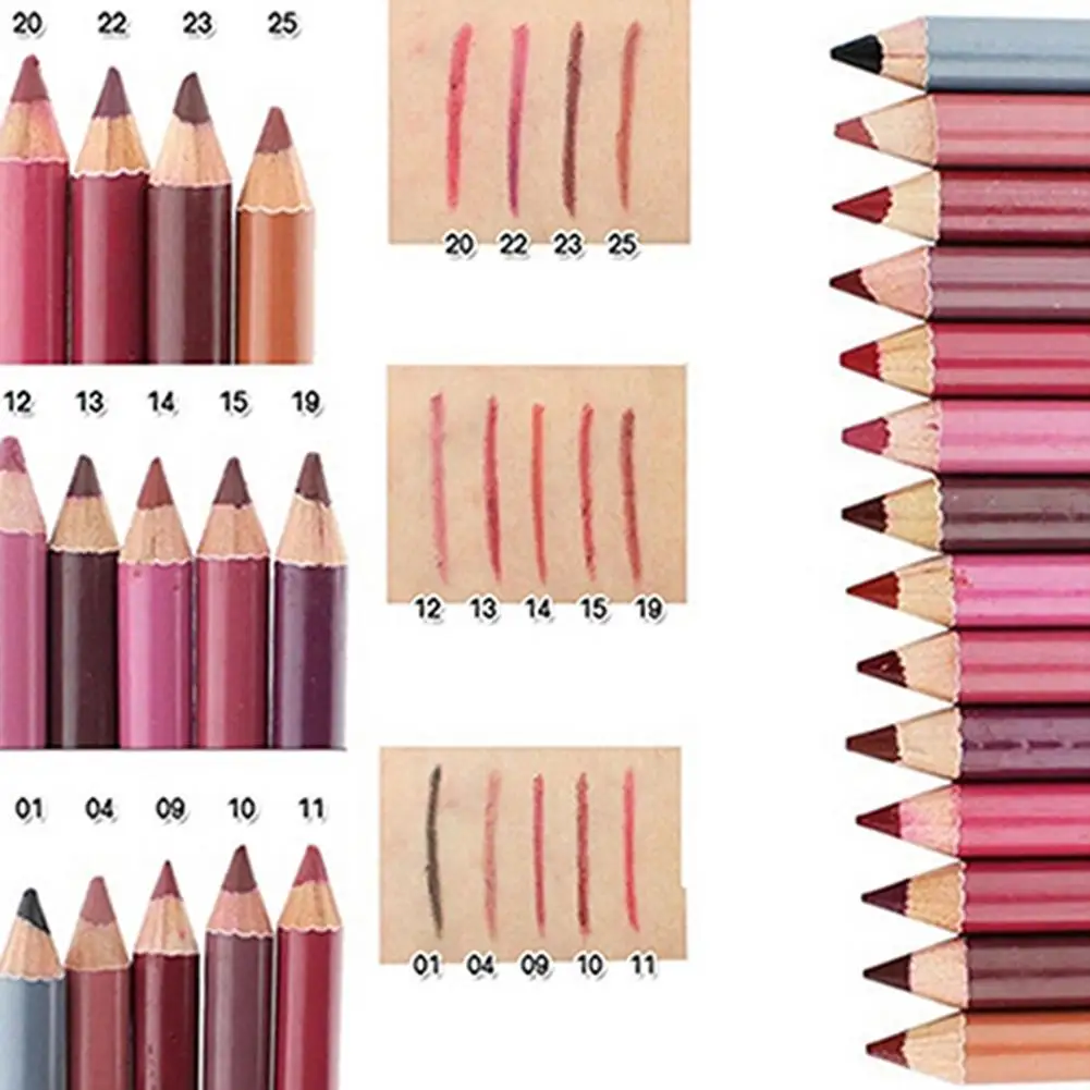 Women's Waterproof Lip Lipliner Make Up Beauty Tools Cosmetic Pencils 15cm Not blooming, not dry, maintain comfort all day