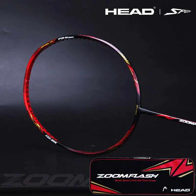 Ракетка для бадминтона Zoomflash 4u легкая тенниска из углеродного волокна с крышкой