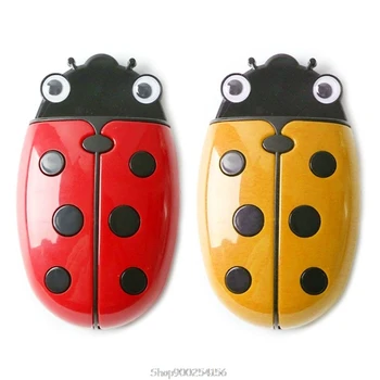 

Cute Ladybug Fridge Magnetic Storage Box Eraser Whiteboard Pen Organizer Save Space Kitchen Container N04 20 Dropship