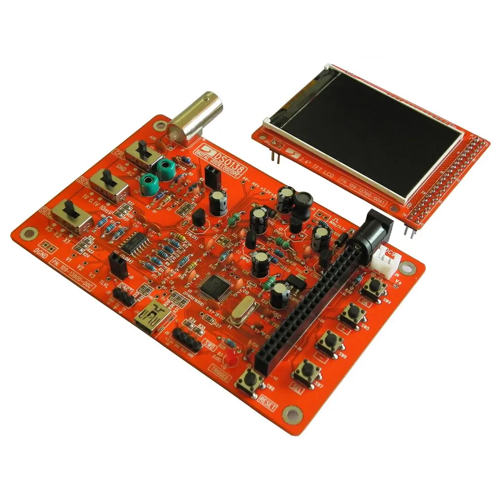 DSO138 цифровой осциллограф DIY Kit SMD части предварительно припаянный электронный Обучающий набор осциллографы инструмент Прямая поставка