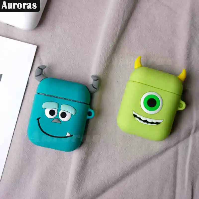 

Auroras For Airpods Pro Case Silicone Monster University Design Full Cover Headphone Protector Case For Apple Airpods 1 2 Cover
