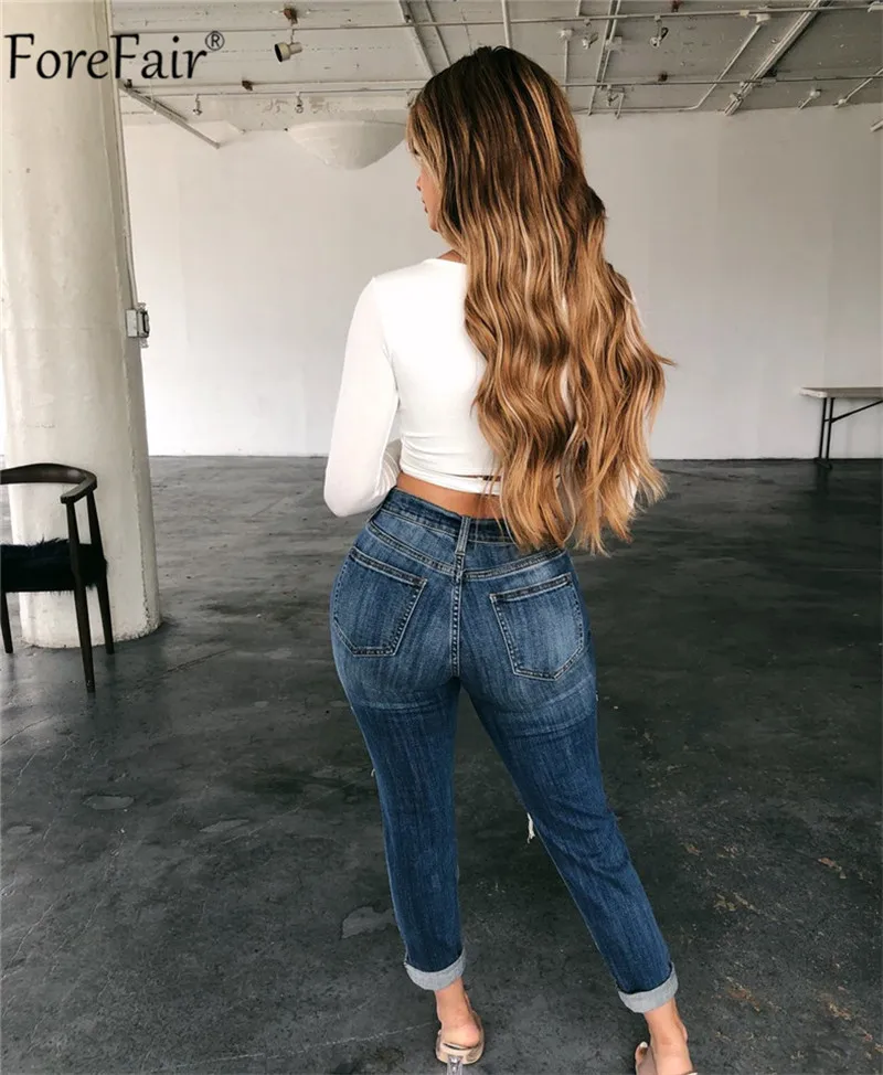 Forefair Sexy Long Sleeve Crop Top Woman  (8)