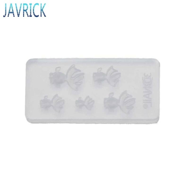 Cute Vivid Mini Size Goldfish Pendant Silicone Resin Mold Jewelry Making Tools F3MD | Украшения и аксессуары