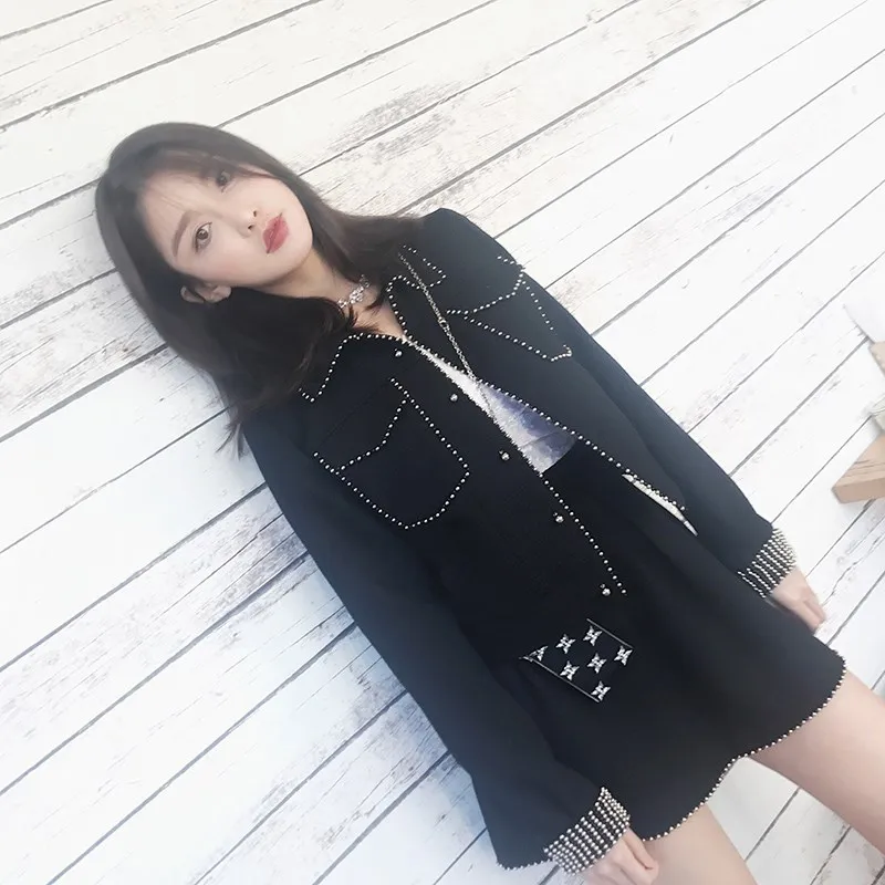 

2019 Autumn New Style Fashionable Elegant Goddess-Style CHIC Two-Piece Women's Debutante Graceful Set Skirt-Style