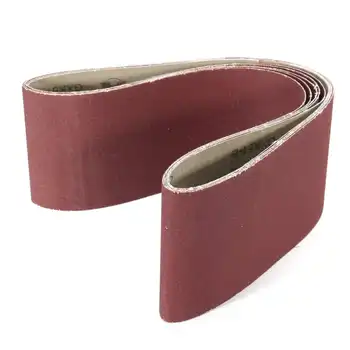 

5Pcs/set 915X100mm 180 Grit Sanding Belt Grinding Polishing Aluminum Oxide Sanding Belts Tool Accessories Wine Red For Furniture
