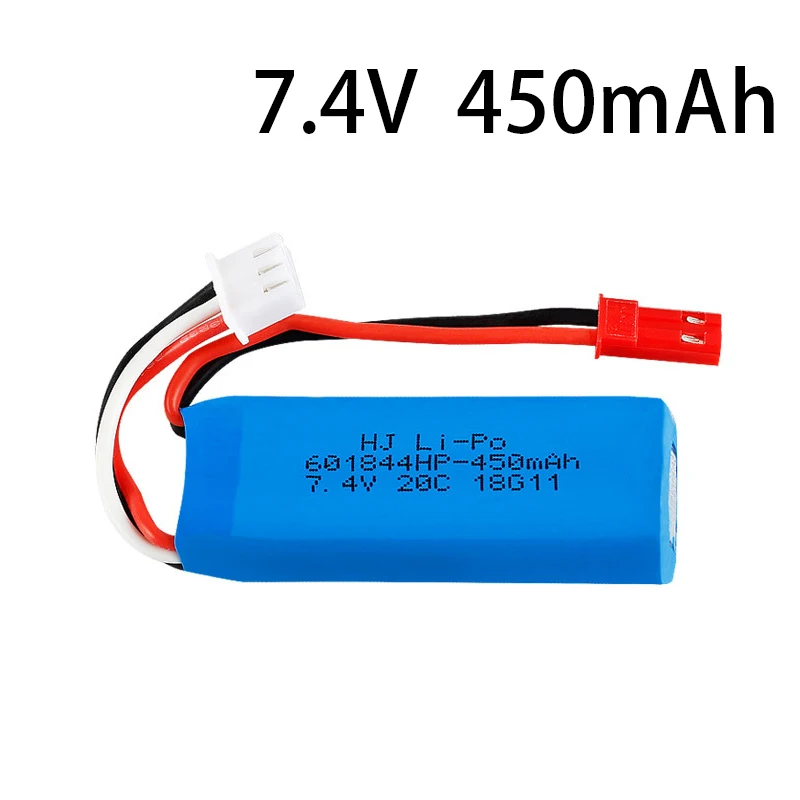 7 4 V 450mAh 20C литий полимерная батарея для WLtoys K969 K979 K989 K999 P929 P939 RC автомобильные