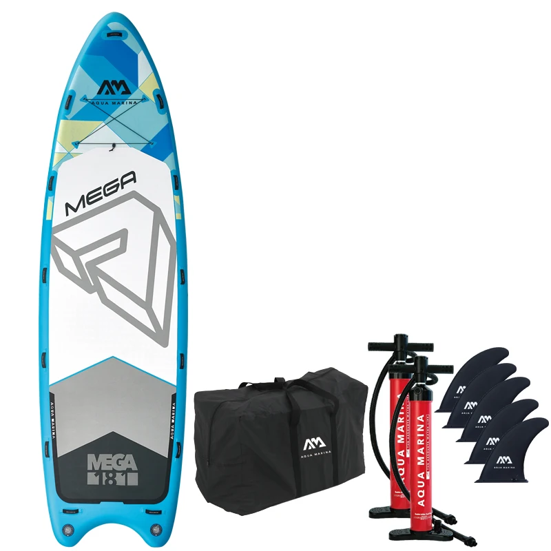 Aqua Marina MEGA 550*152*20 см большой размер надувная SUP доска для серфинга лодка | Отзывы и видеообзор