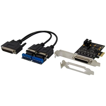 

PCIE 2S RS485/RS422 Expansion Card Dual Port for DB9 Serial RS232 PCI Express Adapter Card 17V354 Chipset