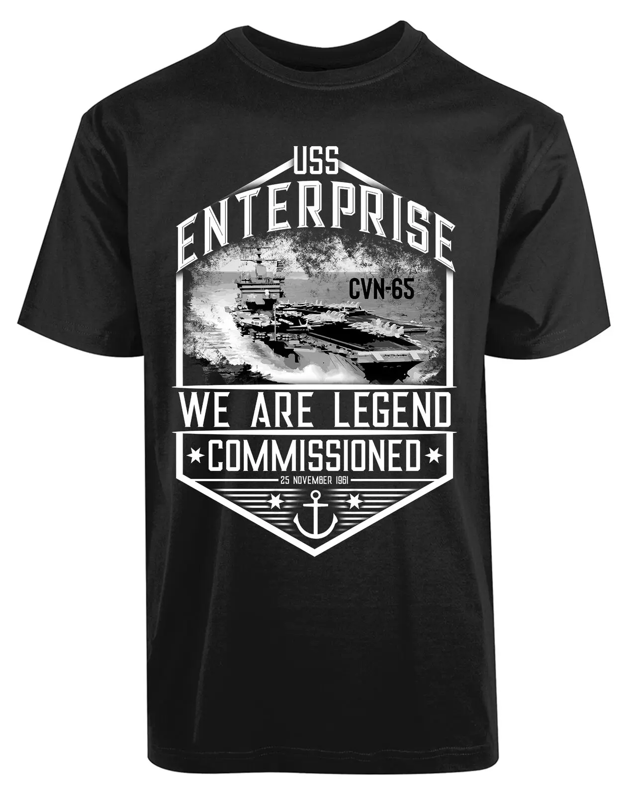 Uss Enterprise We Are Legend спустя Cvn 65 Новая мужская рубашка персонализированная футболка