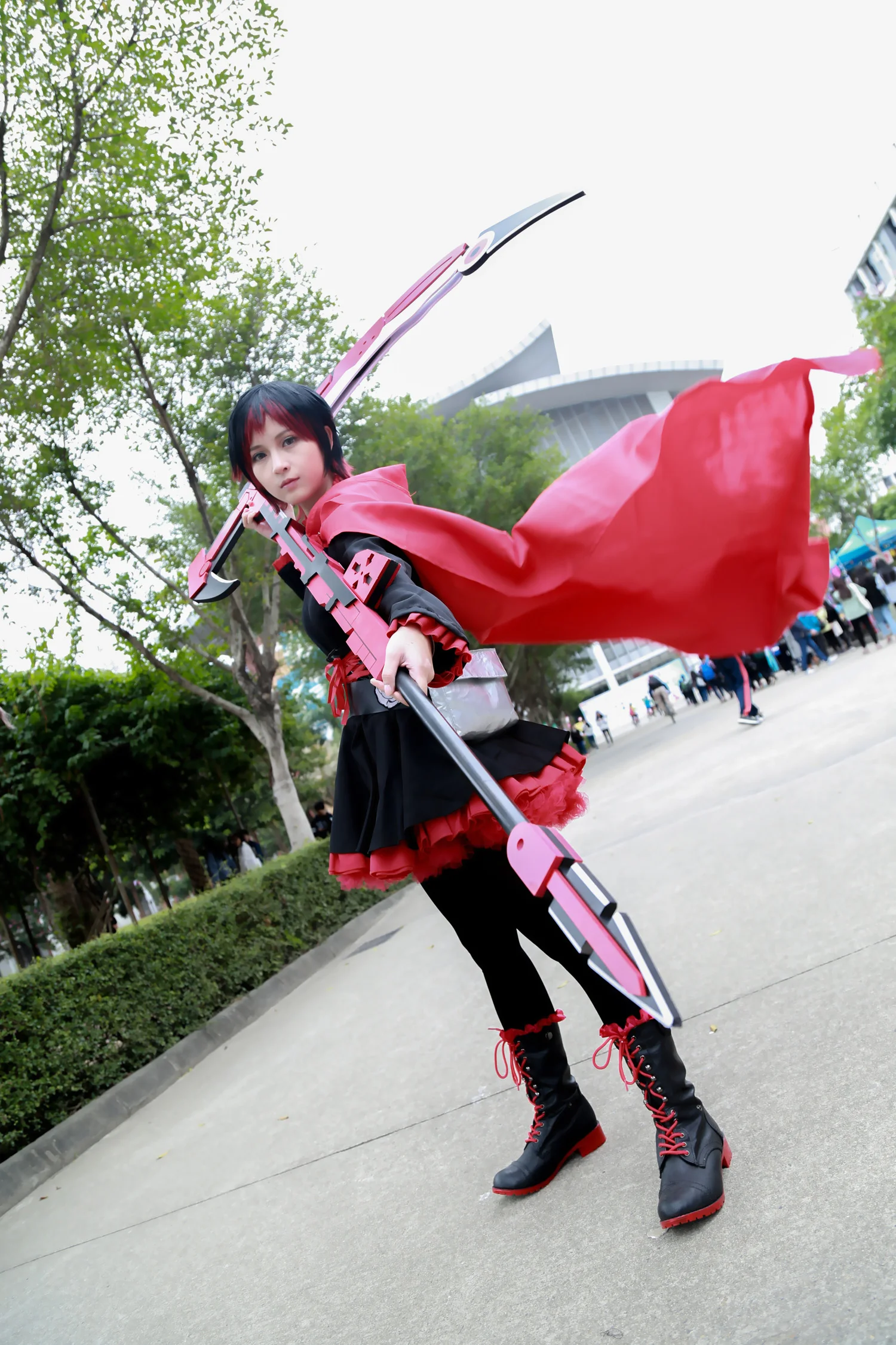 Crescent Rose RWBY Рубиновая Роза оружие косплей костюм, реквизит