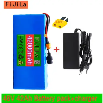 

48V battery 13s3p 42000mAh battery pack 1000W high power battery Ebike electric bicycle BMS with xt60 plug +charger