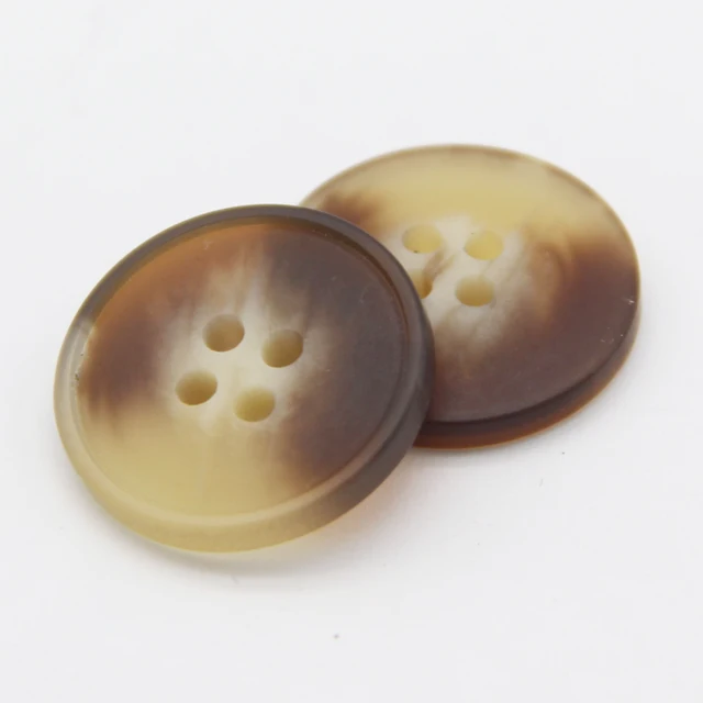HENGC Resin Imitation Horn Large Decorative Coat Buttons For Clothing Sweater Suit Cardigan Big DIY Sewing Accessories Wholesale YDWH472 Brown