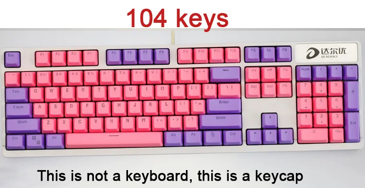 104/87 ключ PBT двойная цветная подсветка GK61 механическая клавиатура Keycap для ANNE Ikbc Cherry MX механическая клавиатура - Цвет: 104 KEYS