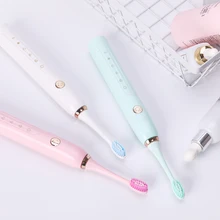 Tackore USB звуковая зубная щетка вибратор для зубов Беспроводная гигиена полости рта зубная щетка перезаряжаемая