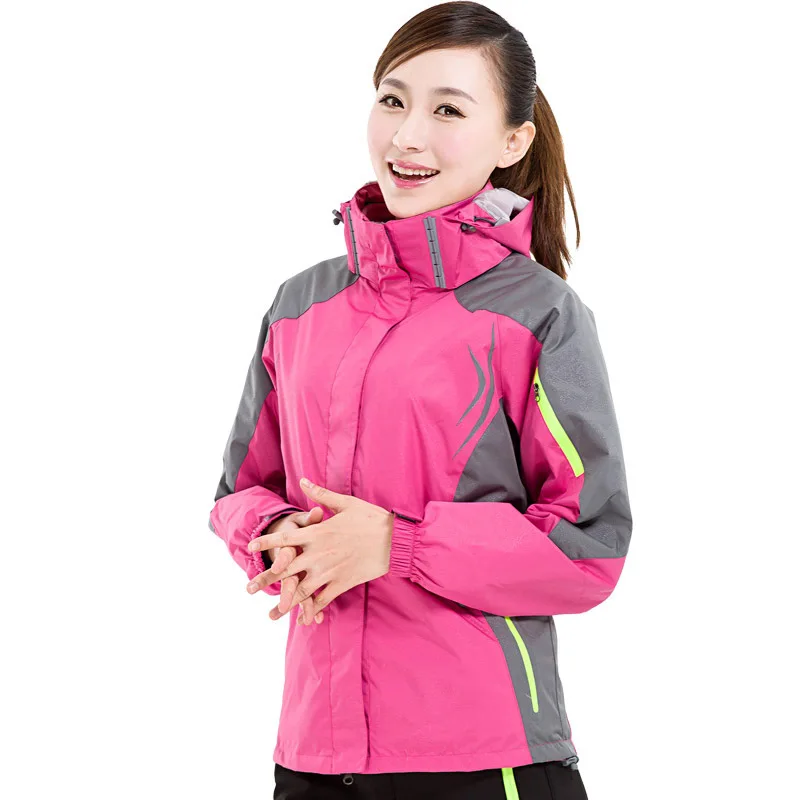 

Women's Outdoor Leisure Jackets Ski Suits Three-in-one Two-Piece Jackets Windproof Waterproof Fleece Liners Cold Hiking Jackets