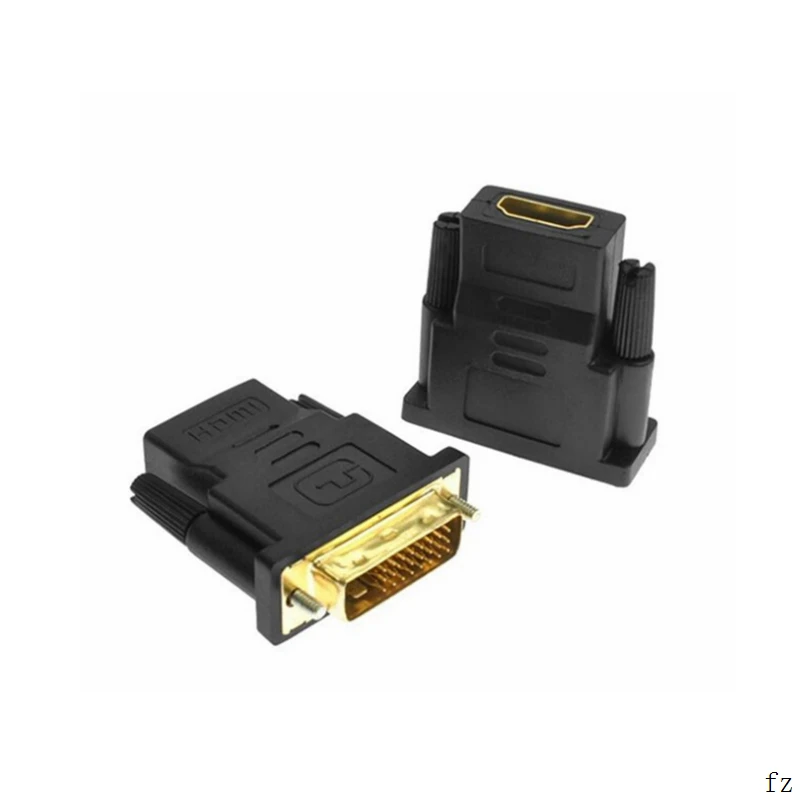 200 шт. HDMI к DVI 24+ 1 адаптер HDMI Женский к DVI мужской DVI D 24+ 1 контактный кабель переключатель для ПК 1080P HD ТВ конвертер ТВ коробка