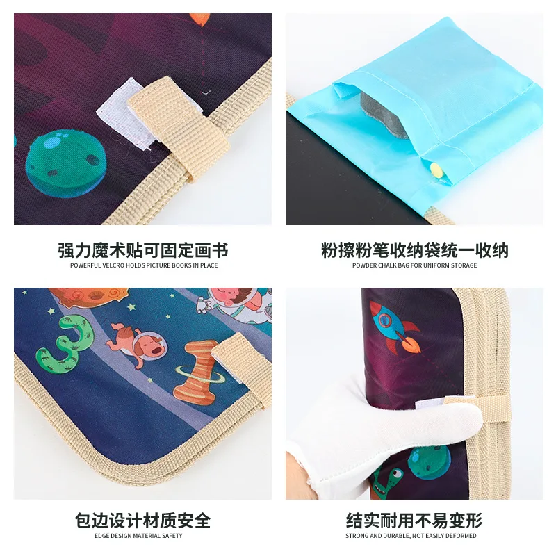 

Children Chalk Bag Blackboard Small Drawing Book Color Graffiti Baby Portable Doing Homework Small Drawing Board 1-3 Years Old