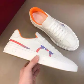 

Men Flats Sneakers Genuine Leather Vulcanized Shoes White Male Casual Shoes 2020 Autumn Man Soft Fashion Shoes