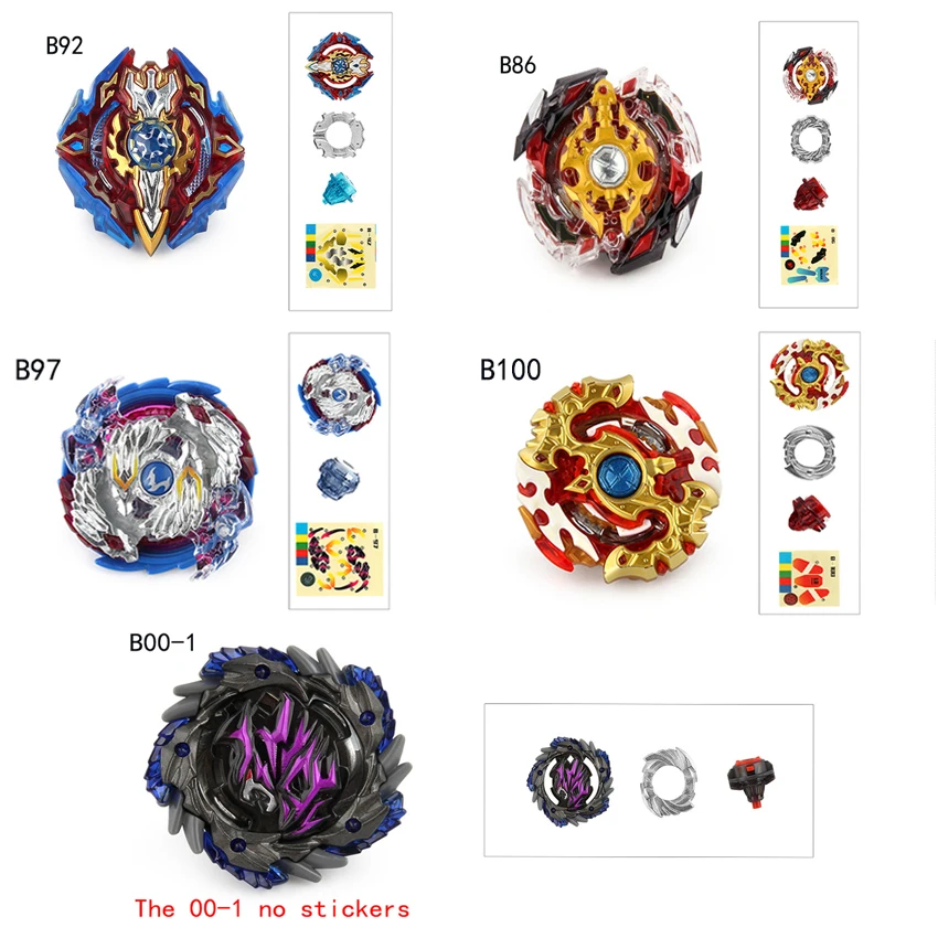 Все модели Beyblades Burst игрушки со стартером и ареной Bayblades Металл Fusion Бог волчок Bey Blade лезвия игрушки - Цвет: 6pcs Gyro