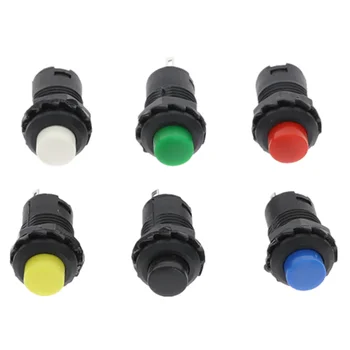 

6pcs Self-Lock /Momentary Pushbutton Switches DS228 DS428 12mm OFF- ON Push Button Switch 3A /125VAC 1.5A/250VAC DS-228 DS-428