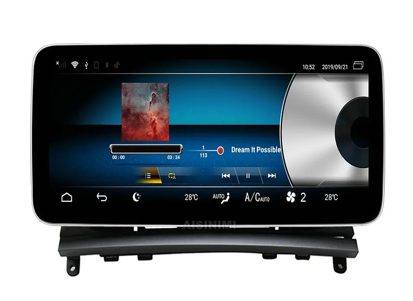 Best Android 8.1 Car Dvd Navi Player FOR Mercedes Benz C Class W204 (2008-2010) car Monitor audio gps stereo auto all in one 30