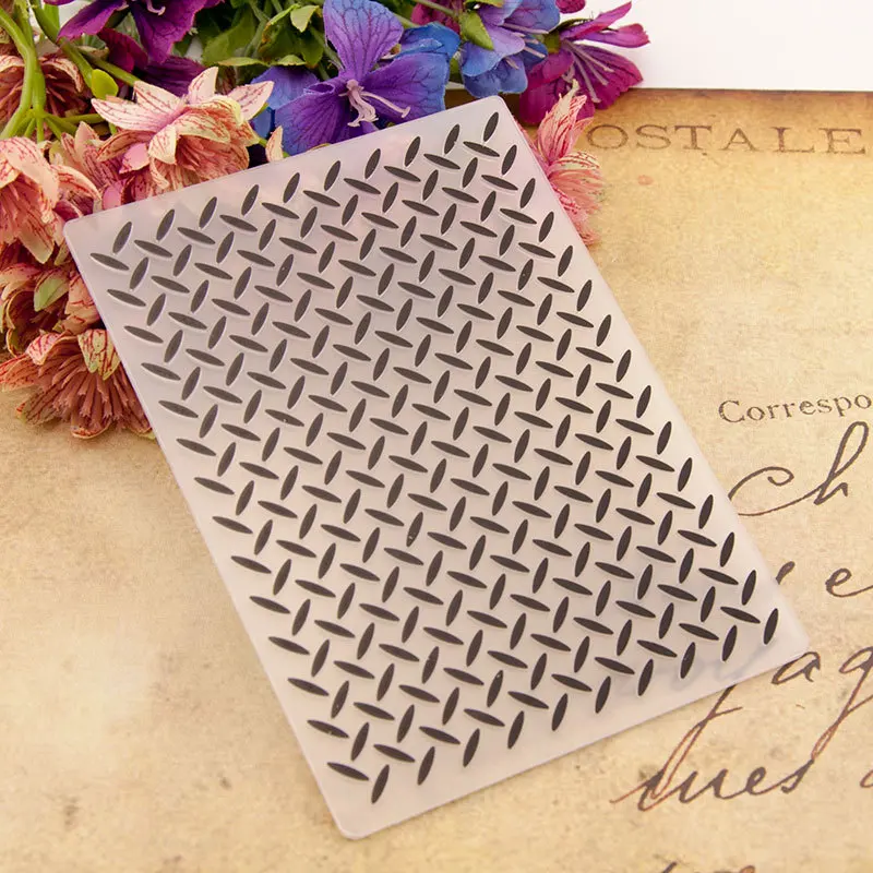 Geometric Background Diy Plastic Embossing Folders For Diy Scrapbooking