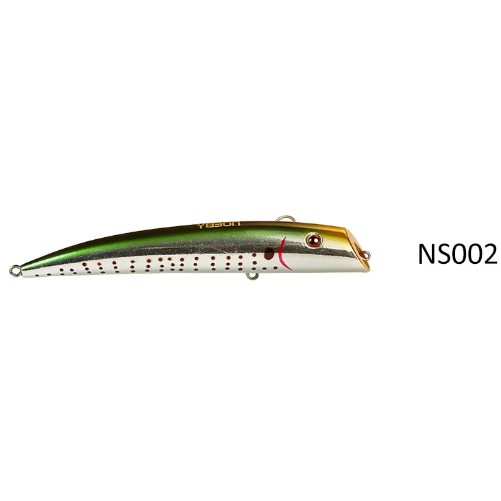 NOEBY 12cm Lipless Minnow Fishing Lure Lifelike Wobbler Hard Bait VMC Hooks19g Saltwater Swimbait Fishing Tackle NBL9153 seabass - Цвет: NS002