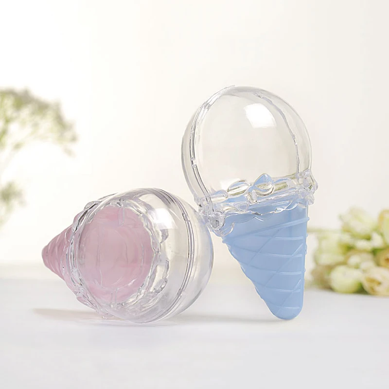 8pcs Candy Box Tubes Transparent Plastic Iced Cream Candy Box for Halloween Children E2S