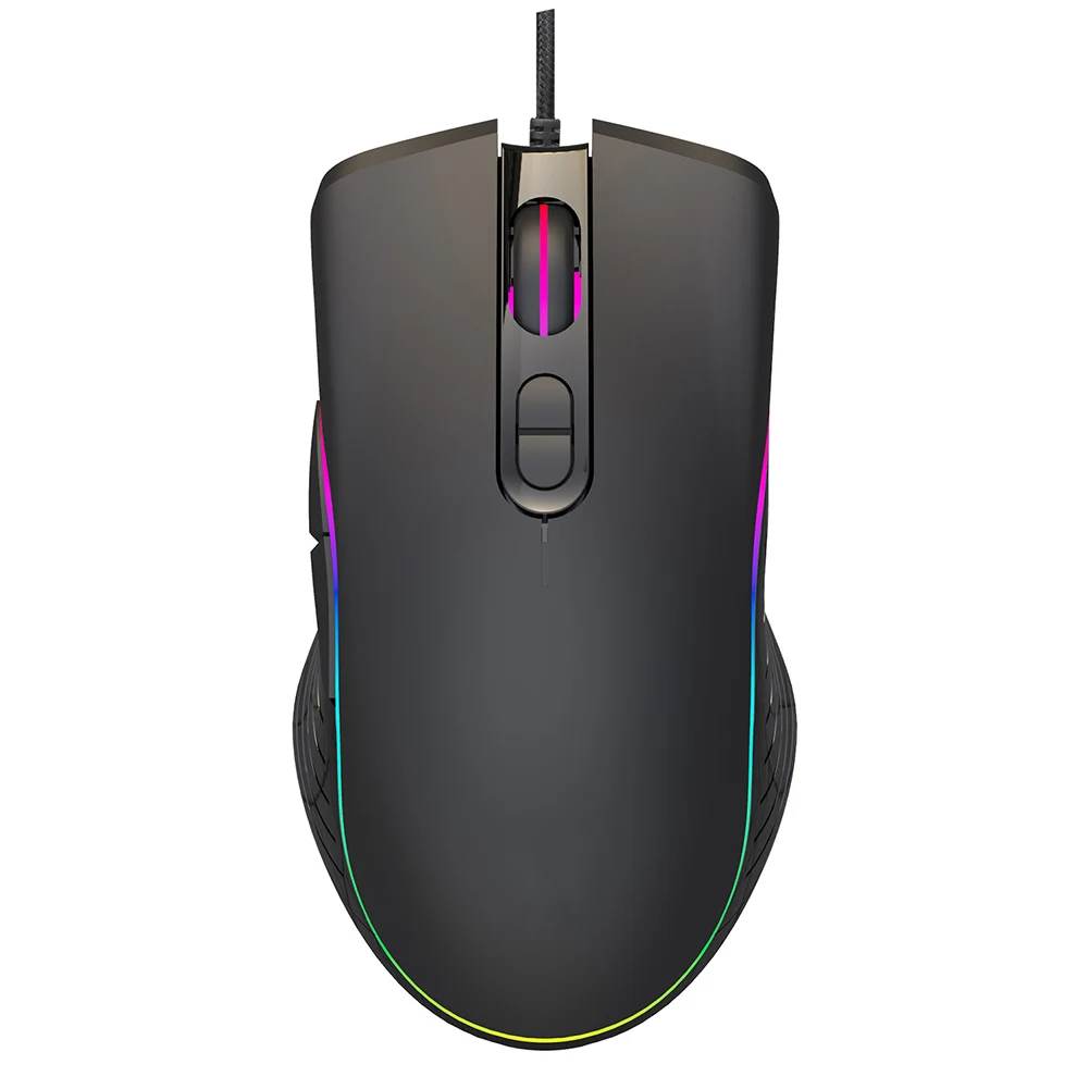 1 шт. Проводная RGB игровая мышь 7 программируемых кнопок Регулируемая оптическая игровая мышь RGB задний светильник игровая мышь для FPS Gamer Cool - Цвет: A867 RGB