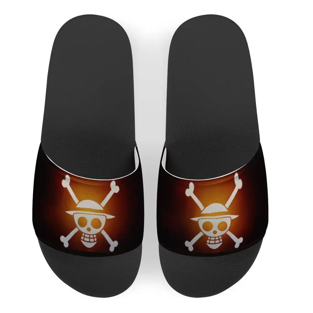 

Anime Summer Home Slippers Simple Custom pattern Shoes Non-slip Bathroom Slides Flip Flops Couples Indoor Platform Slippers