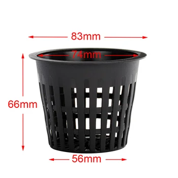 

10pcs 83*66mm Soilless Cultivation Root Control and Planting Basket for Hydroponics Net Basket for Vegetable Growing on Balcony