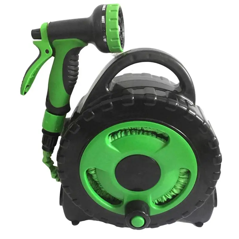

1 Set Garden Water Pipe Winder Water Pipe Storage Holder Portable Pipe Winder Garden Watering Hose Winder (Green Style 2)