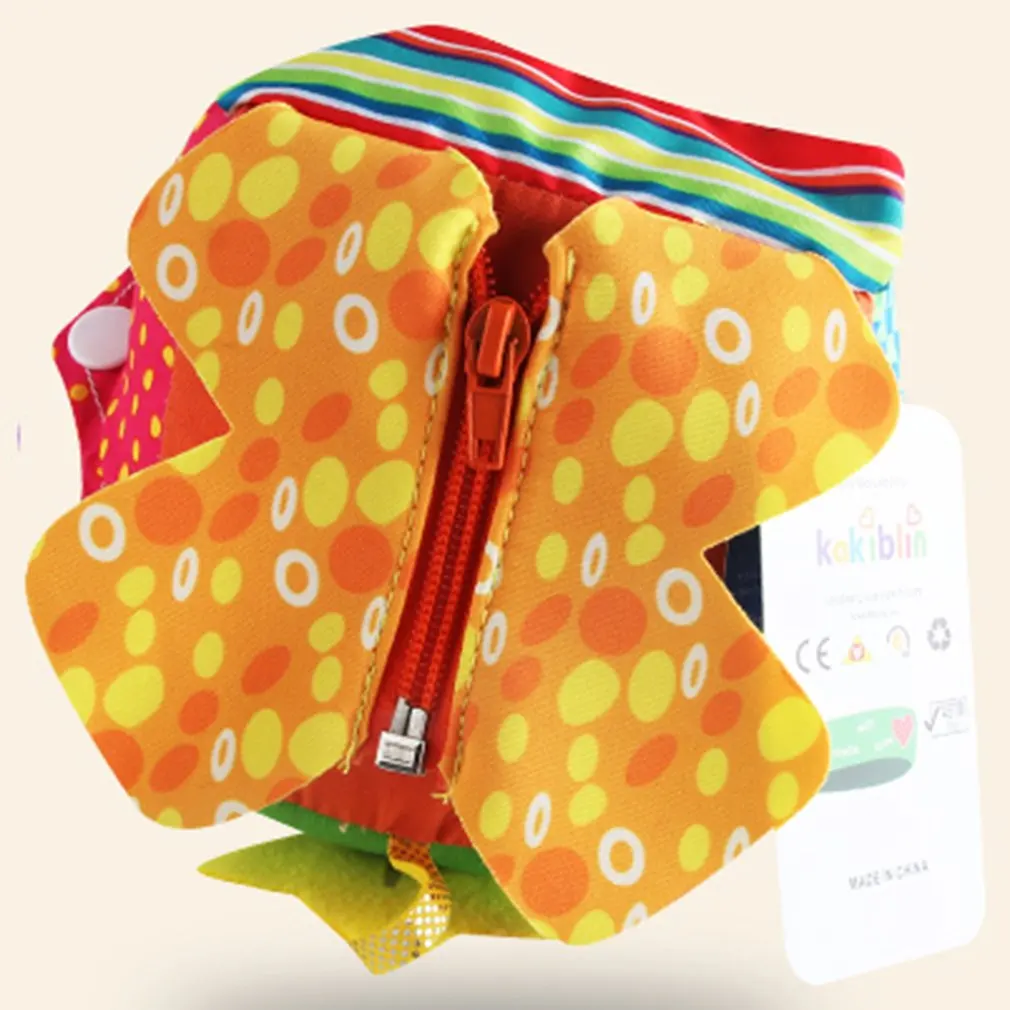 

Cute Funny Bright Color Design Kids Early Teaching Toys Cloth Dice Develop Intelligence Training for Toddlers