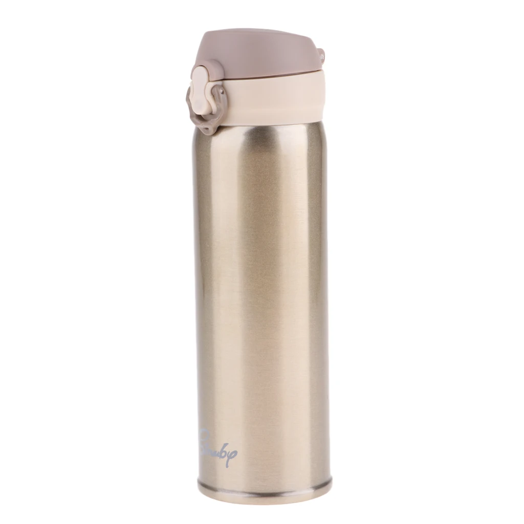 500ml Outdoor Sports Water Bottle BPA-Free Vacuum Cup Mug with Locking Lid Cap for Travel Camping Hiking Cycling