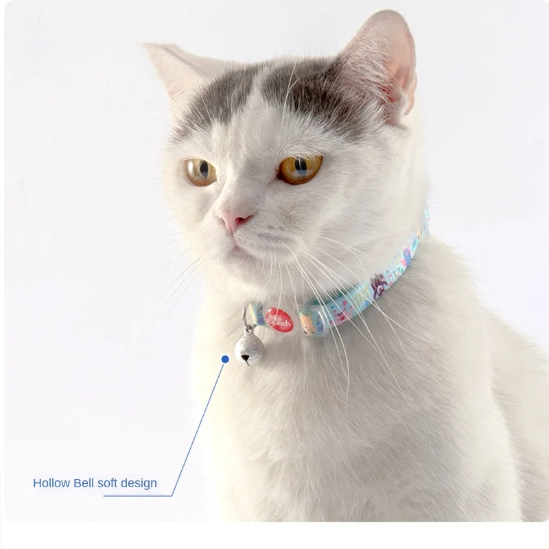 Nylon Ribbon Adjustable Soothing Pet Collar Star Pattern Cat Collar