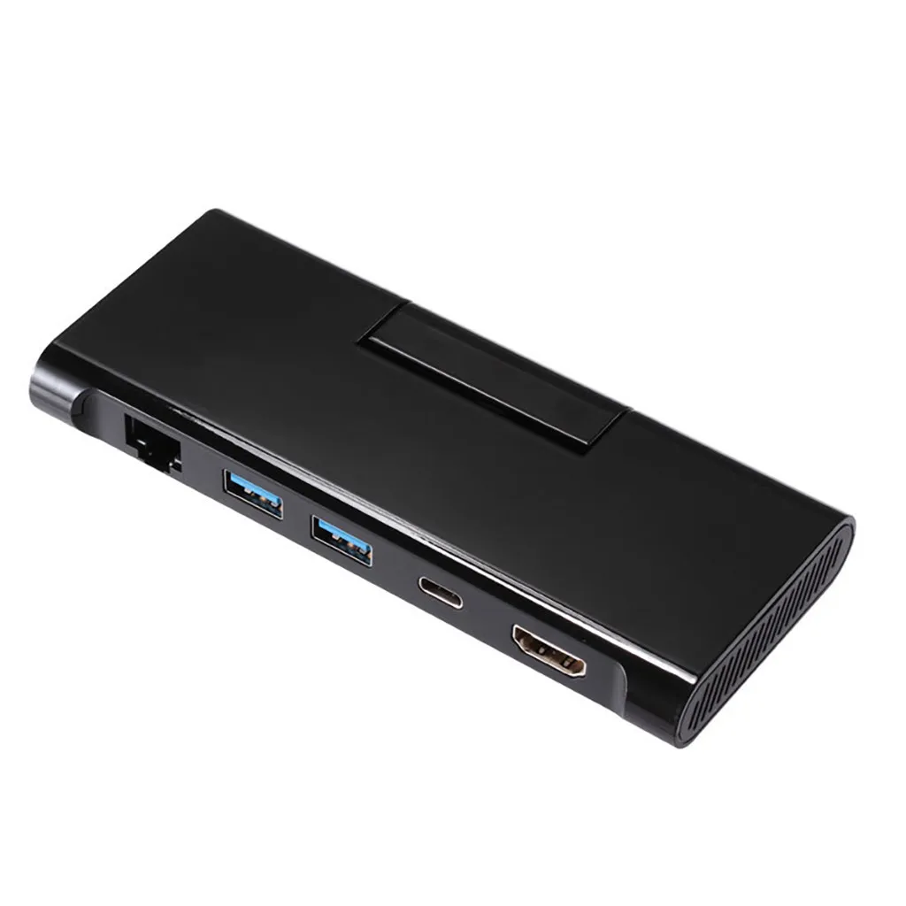 

Bracket For Samsung S8/S9 For Huawei Mate10 USB3.0 Type-C To HDMI 5 In 1 Gigabit Network Port Adapter 108#2
