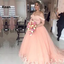 Розовые Бальные платья без бретелек с открытыми плечами кружевные тюлевые милые 16 платьев выпускное платье Vestidos бальное платье вечернее платье