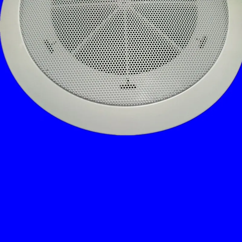 Белый Потолочный рог с задней крышкой фиксированного давления стальной сетки потолочный рог, потолочный Рог вещания аудио