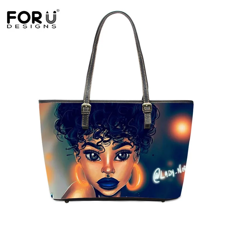 FORUDESIGNS сумки для девушек в африканском стиле, сумки для девочек в стиле принцессы, женские сумки через плечо, кожаные сумки на плечо для женщин, водонепроницаемые - Цвет: HK4148DP