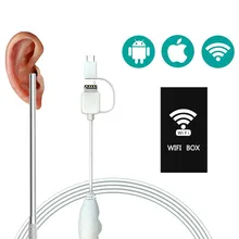 3 в 1 WiFi бороскоп камера для осмотра внутренней поверхности осмотр ушные палочки инструмент Водонепроницаемая камера для Android и IOS смартфон