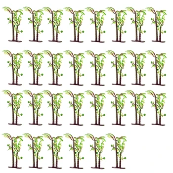 

30pcs 7cm Artificial Plastic Small Coconut Trees Gardening Sand Table Plant Decoration Model Building Kit