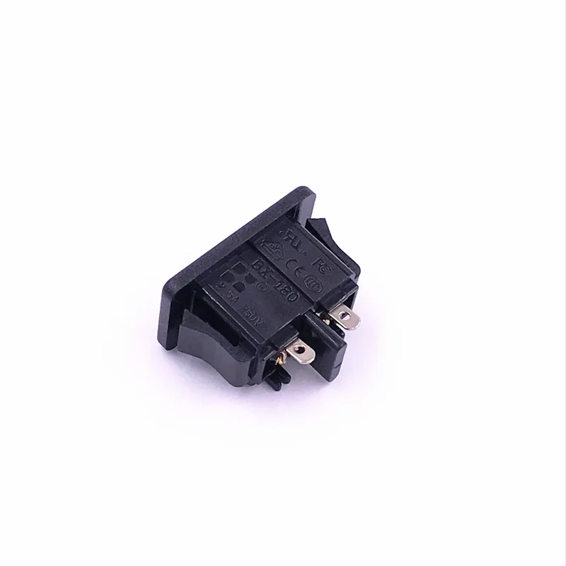 20 шт. AC 250 В 2.5A IEC320 C8 Мужской 2 штыря входное гнездо питания панель встроенный
